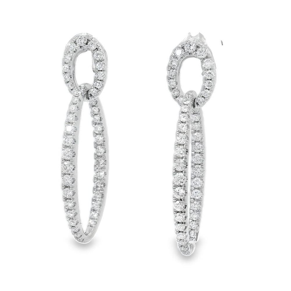 Dazzling Void Dangling Diamond Earrings