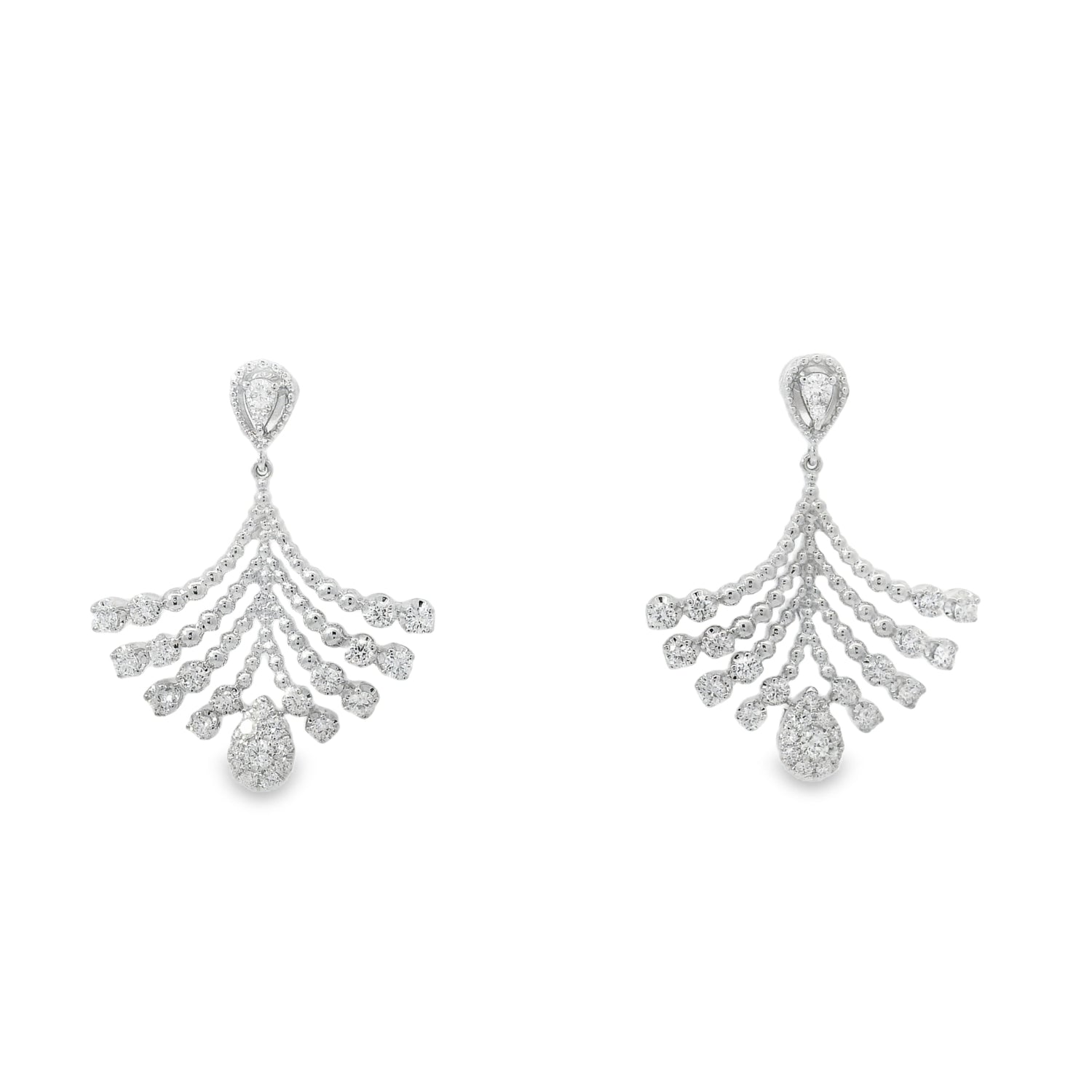 Astonishing Chandelier Diamond Dangling Earrings