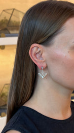 Astonishing Chandelier Diamond Dangling Earrings - additional view