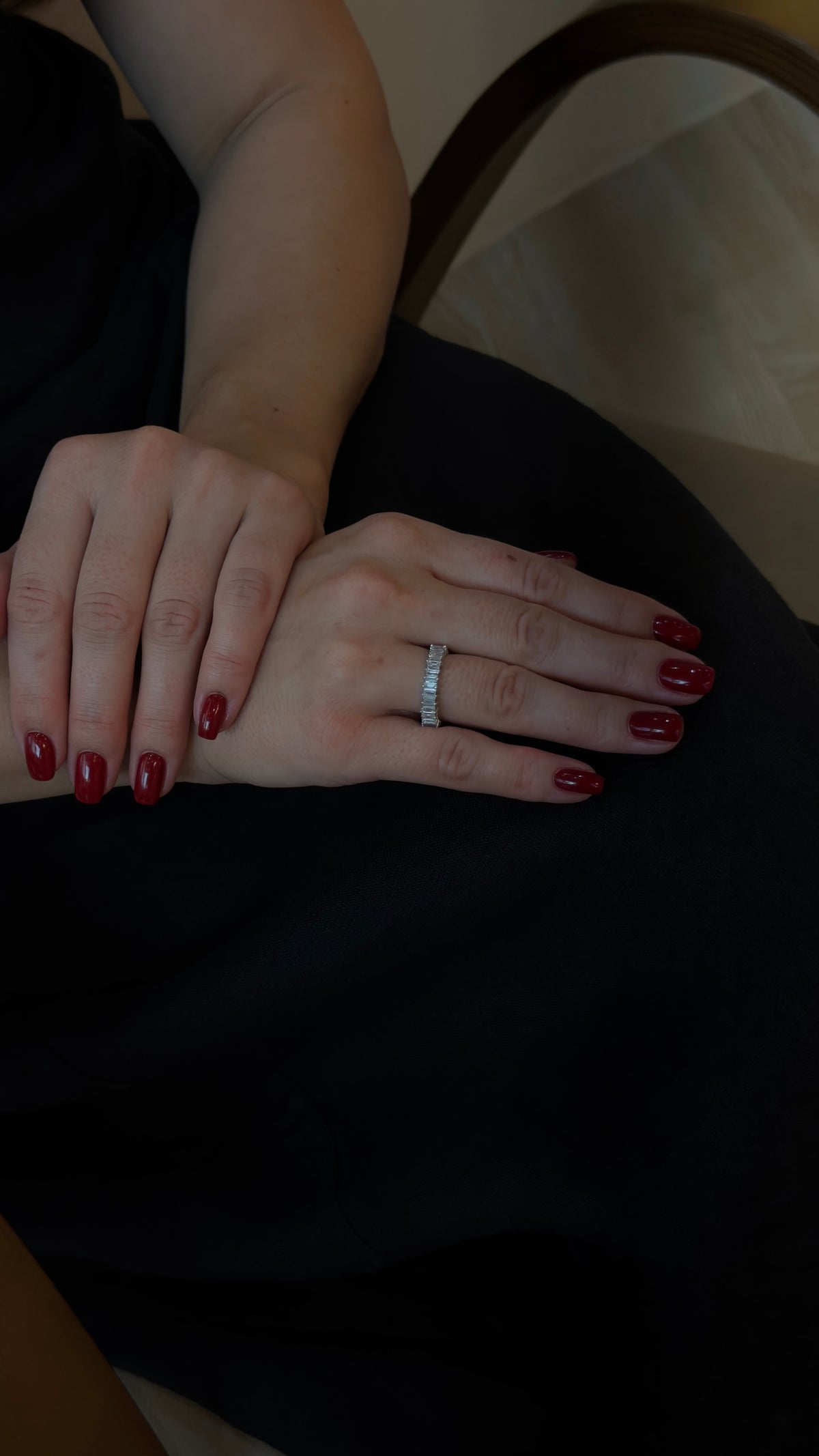 Elegant Eternity of Baguettes Diamond Ring - additional view
