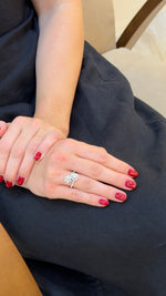 Fancy Round & Flower Diamond Ring - additional view