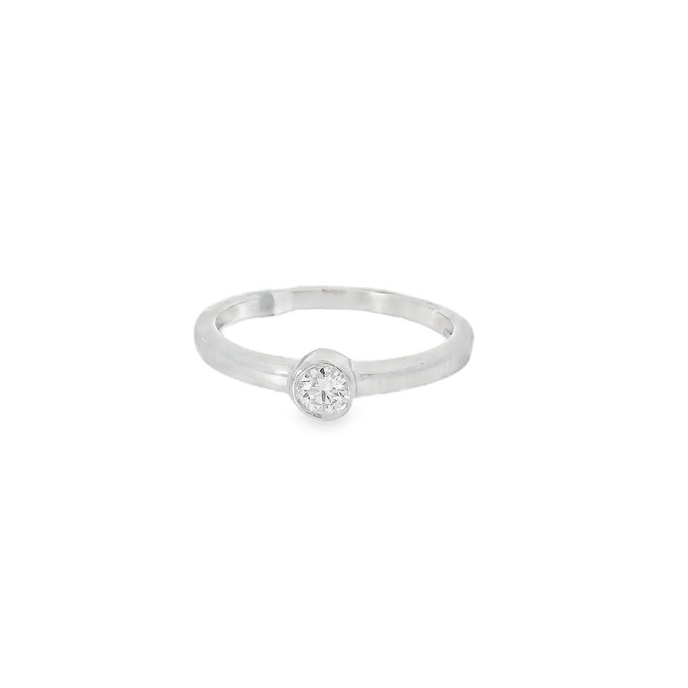 Dazzling Simple Bezel One Diamond Ring