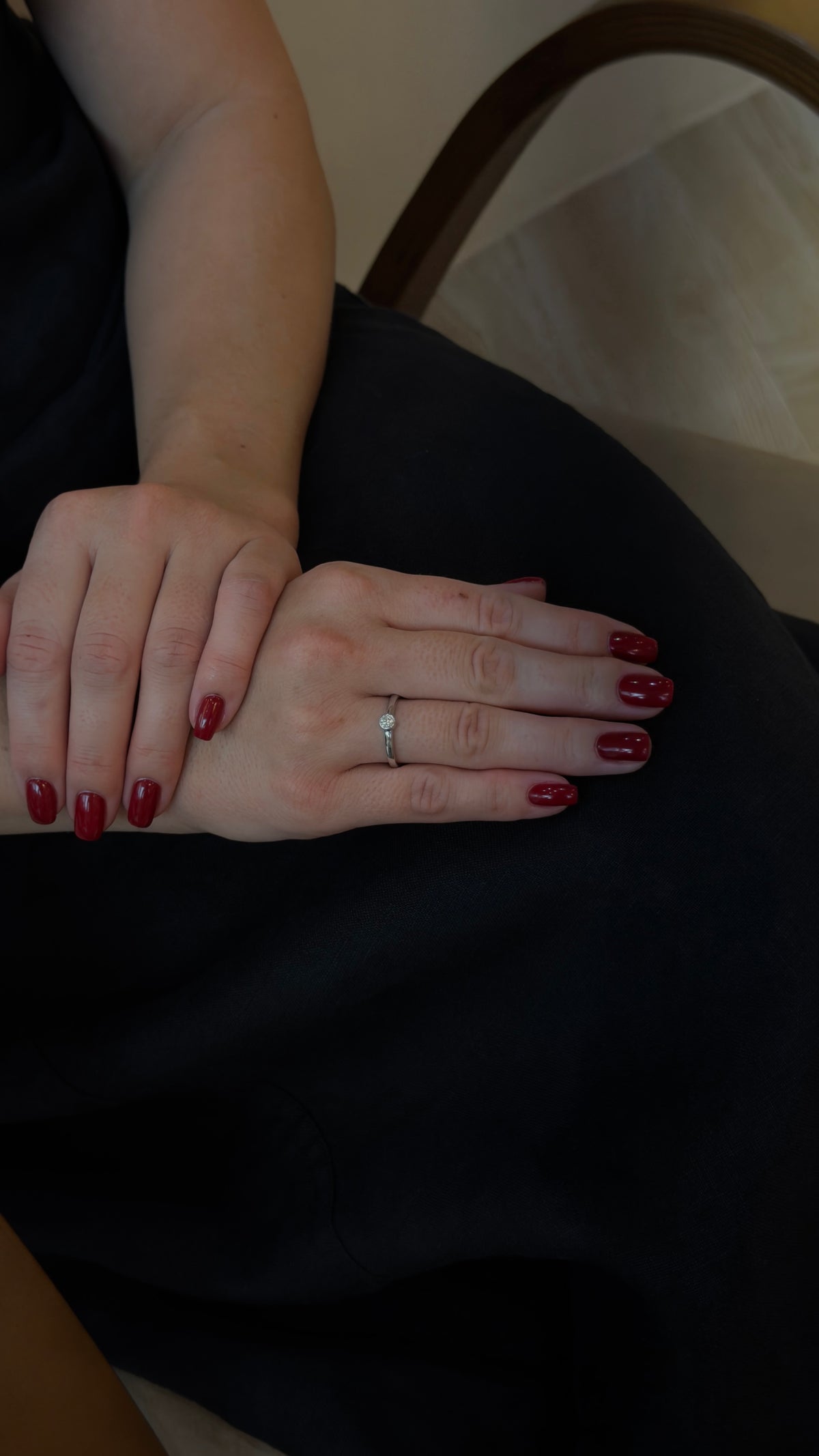 Dazzling Simple Bezel One Diamond Ring