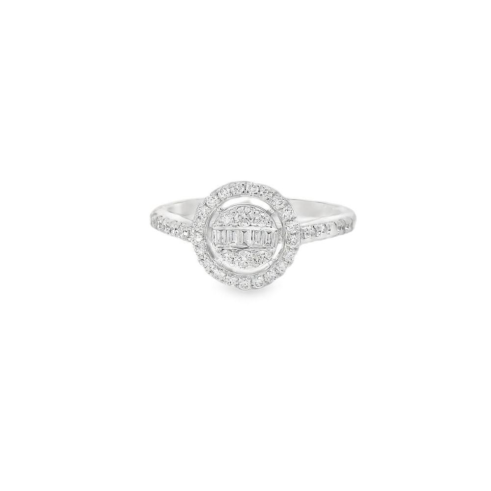 Beautiful Round Cluster Diamond Ring