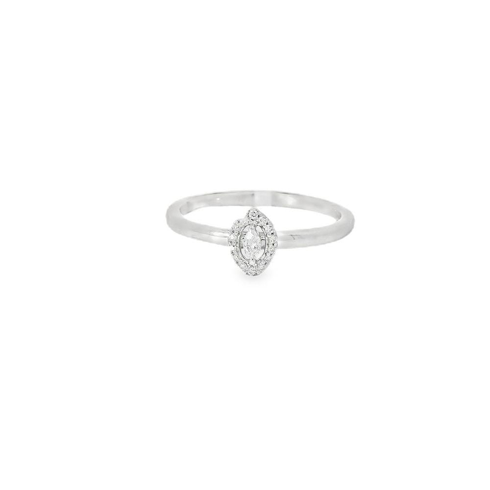 Dazzling Simple Bezel Marquise Diamond Ring