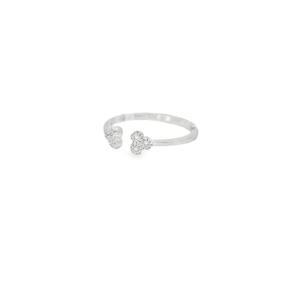 Beautiful Three Diamond Kids Open Ring
