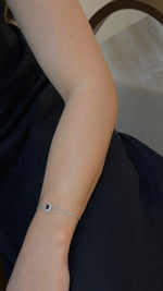 Delightful Single Oval Sapphire Bracelet - additional view
