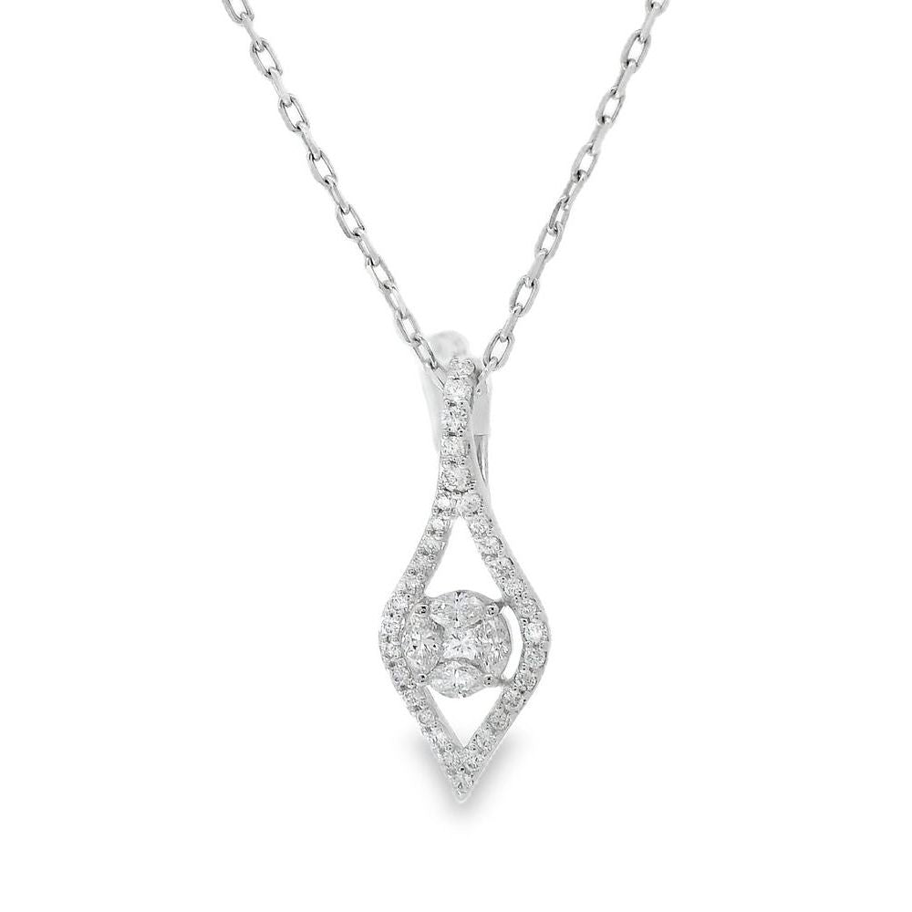 Dazzling Round Eye Diamond Pendant