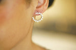 Dazzling Round Pears Diamond Earrings - additional view