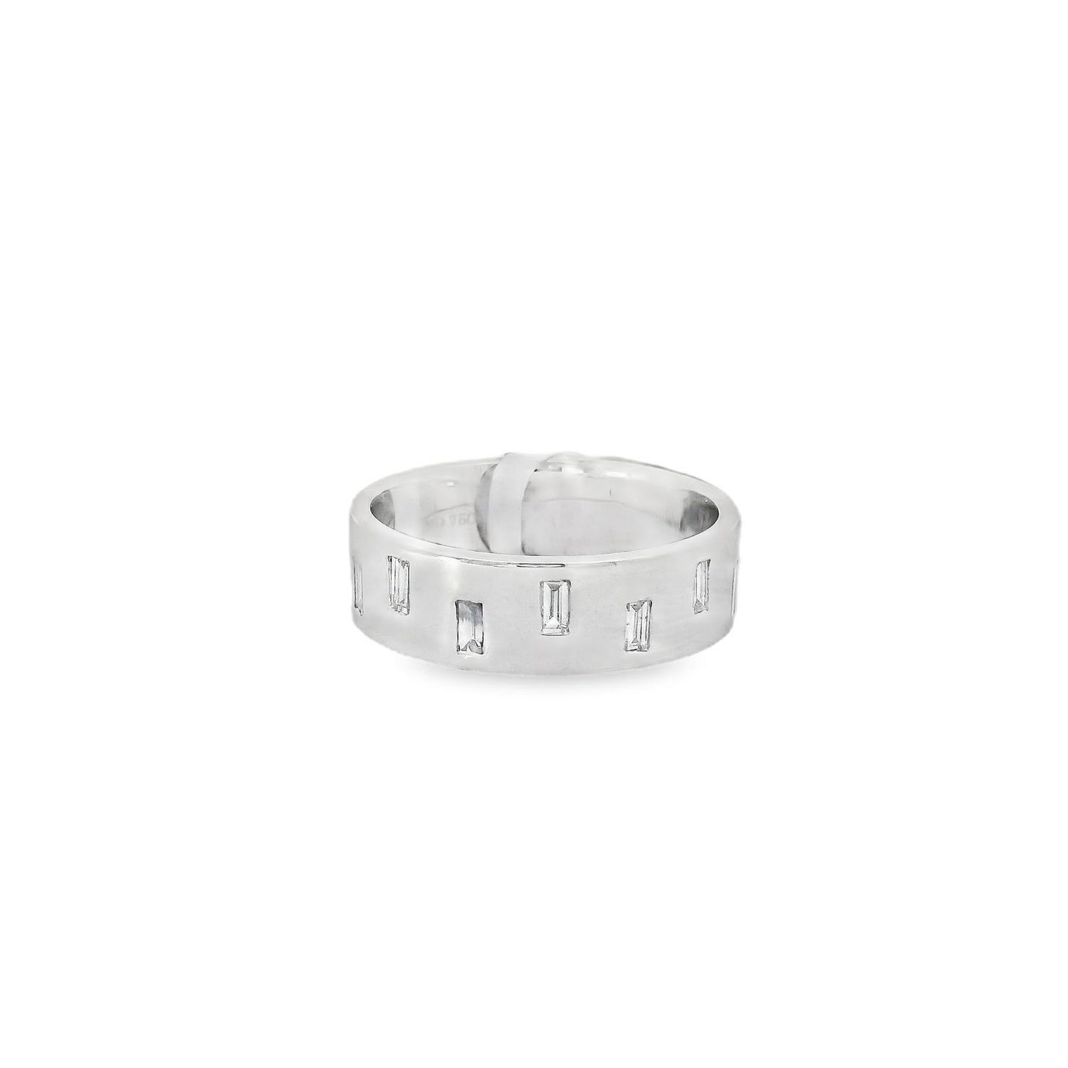 Bold Array of Baguettes Diamond Band Ring