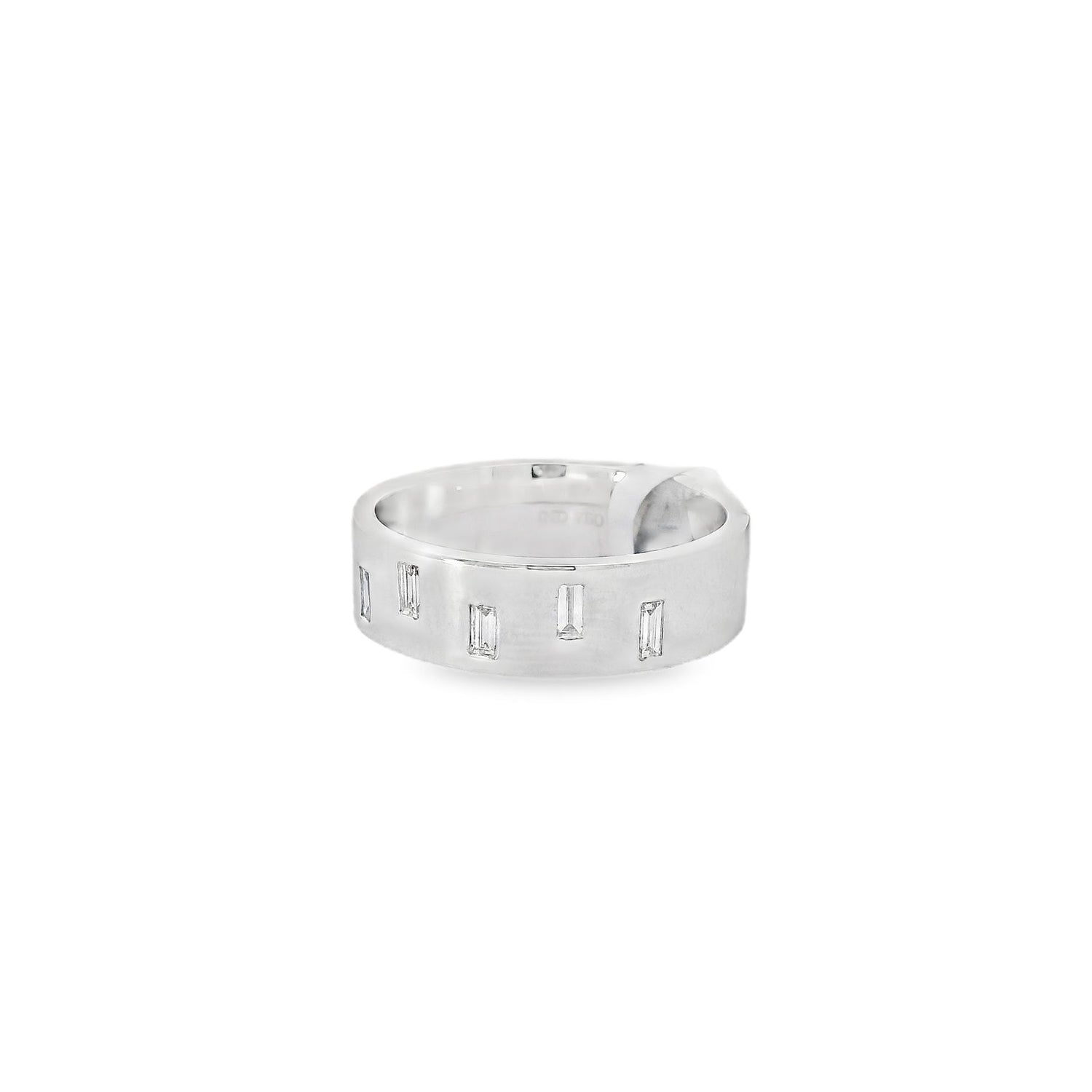 Bold Array of Baguettes Diamond Band Ring