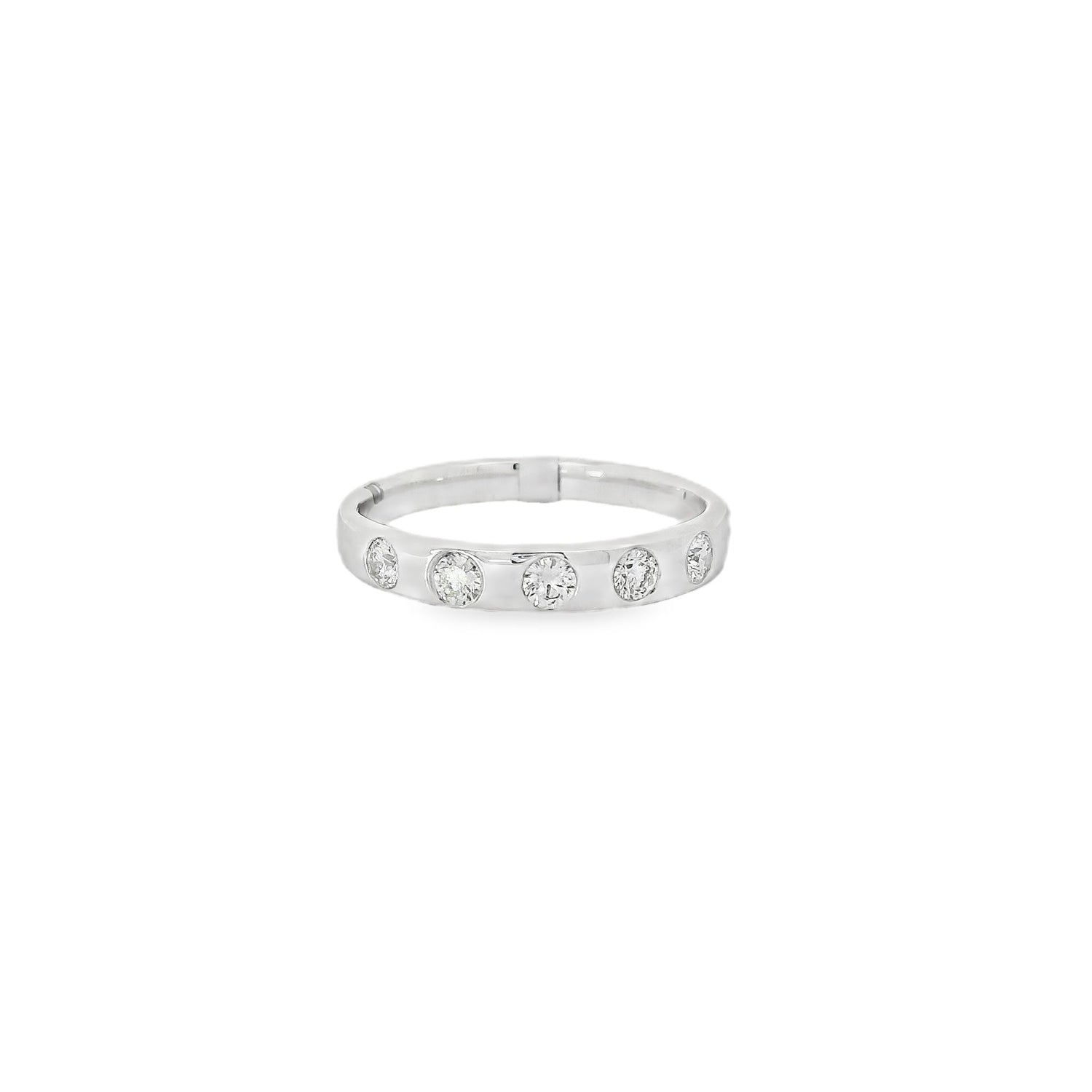 Timeless Flush Setting Diamonds Band Ring