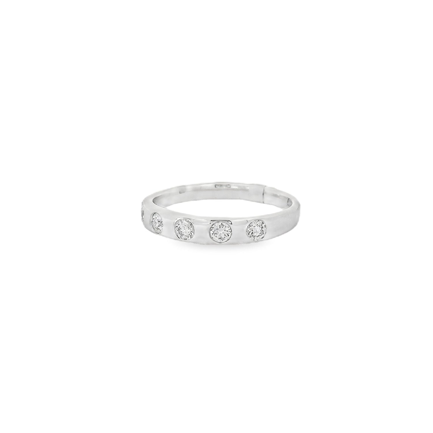 Timeless Flush Setting Diamonds Band Ring