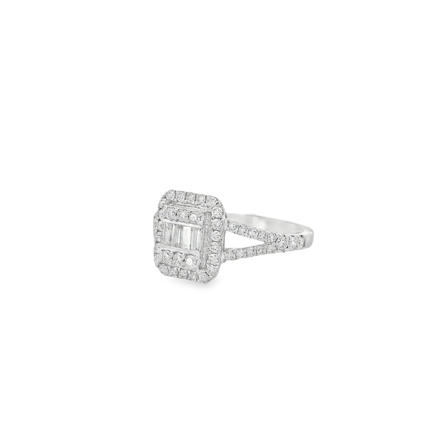 Timeless Dual Pave Setting Diamond Ring