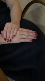 Bold Multi-Layer Illusion Pear Diamonds Ring - additional view