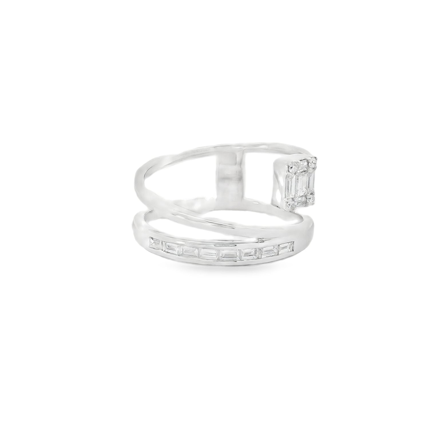 Enchanting Baguette Branch Diamond Ring
