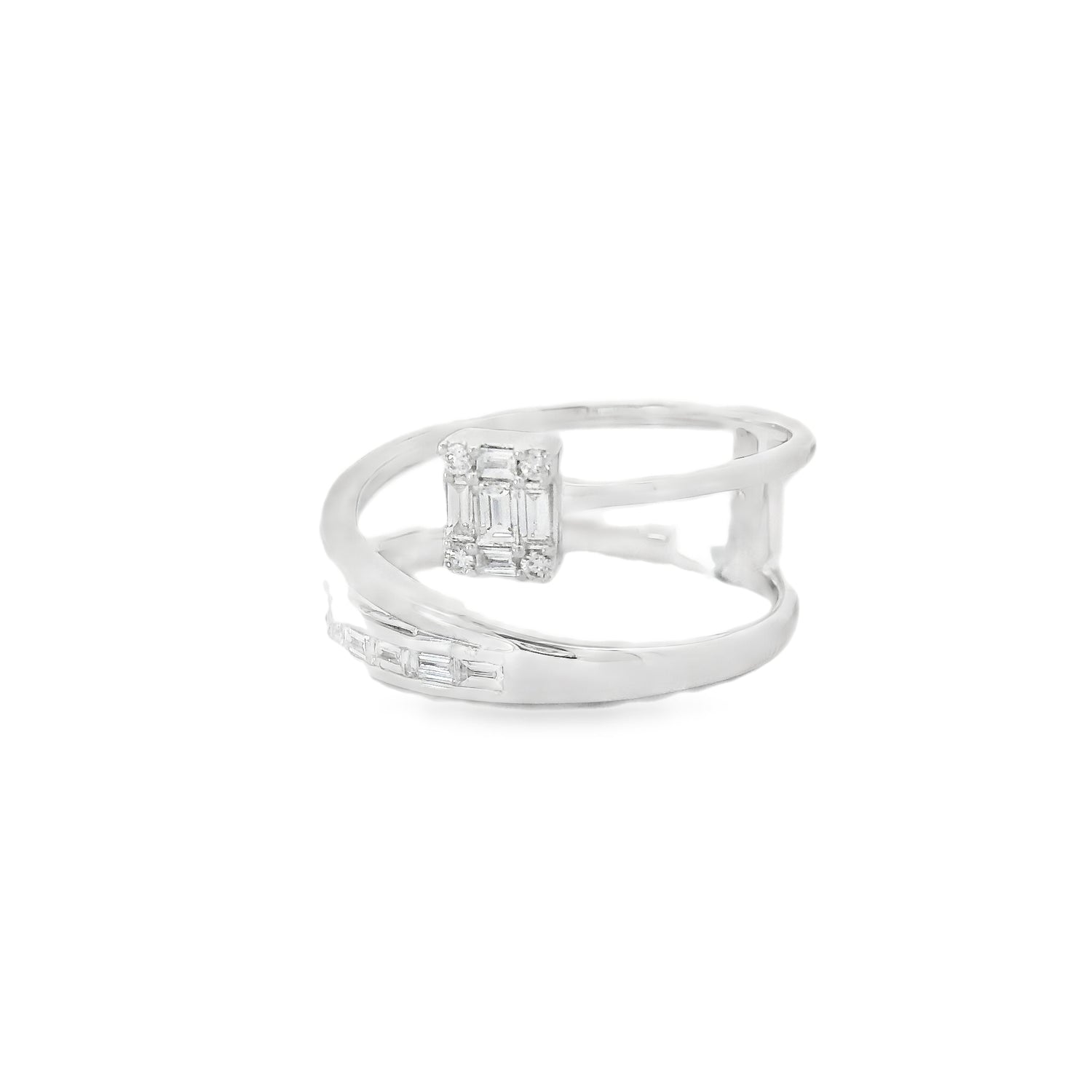 Enchanting Baguette Branch Diamond Ring