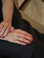 Chic Step Cut Emeralds Yellow Ring - additional view