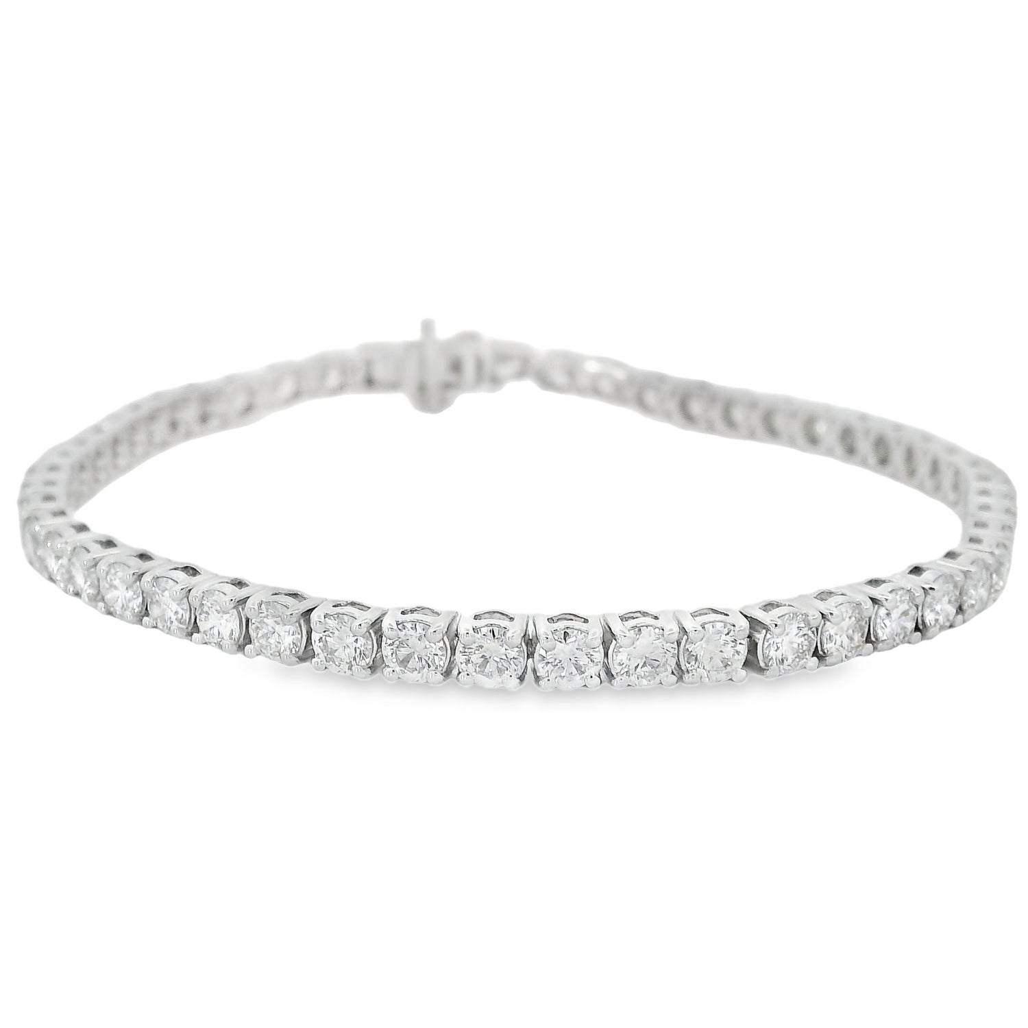 Stunning 5-Carat Diamond Tennis Bracelet