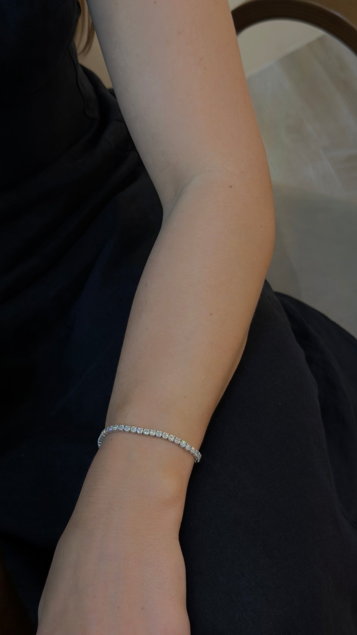 Luxuriant 6-Carat Diamond Tennis Bracelet - additional view