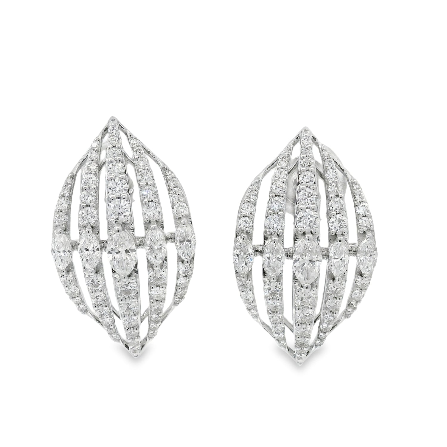 Breathtaking Shades of Diamonds Earrings