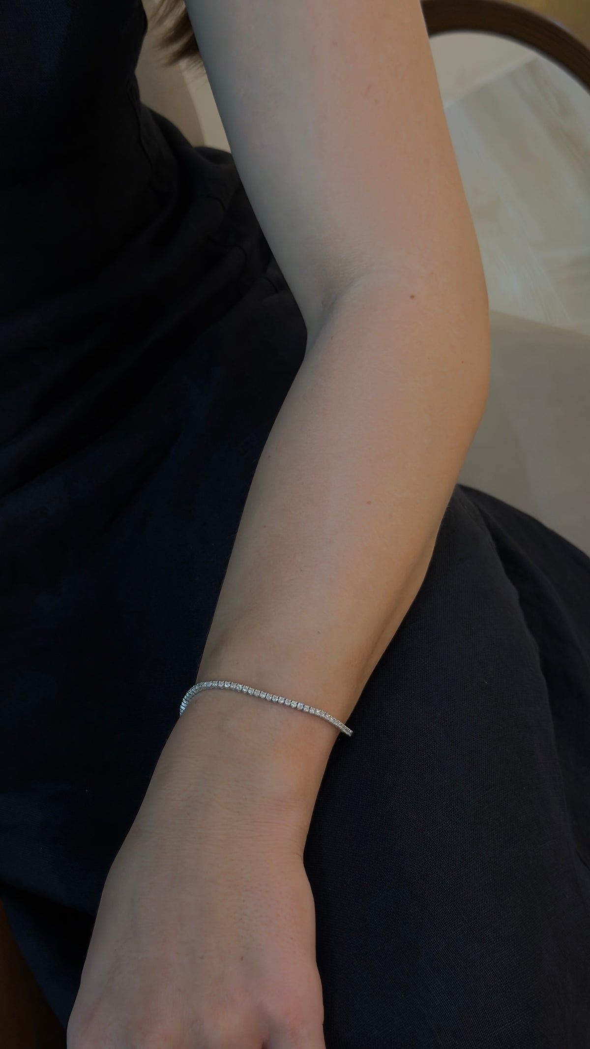 Timeless Round Diamond Tennis Bracelet - additional view
