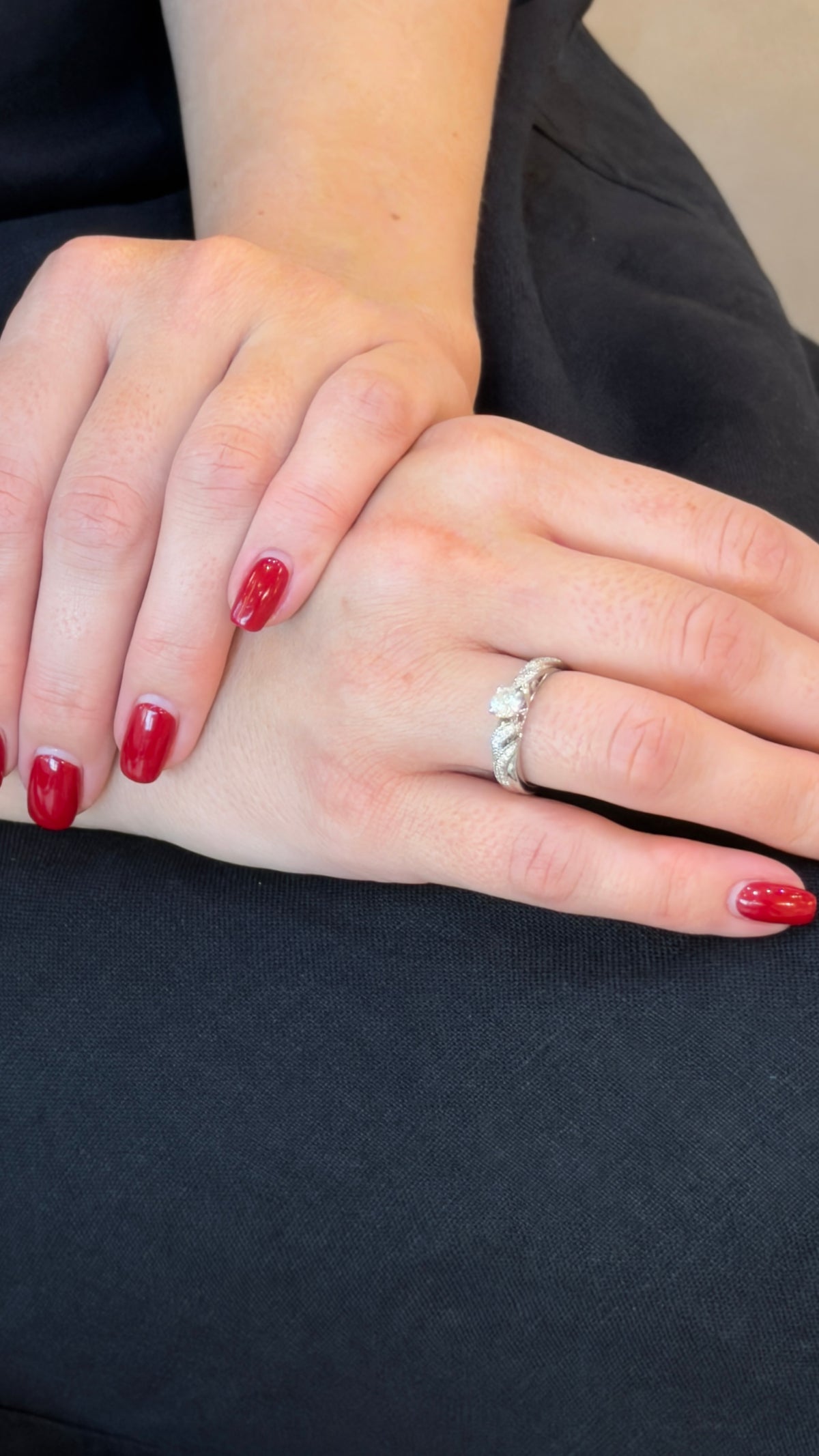 Braided Pavé Diamond Cluster Ring - additional view