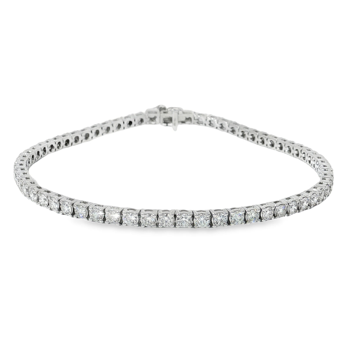 Round Diamond Tennis Bracelet front view