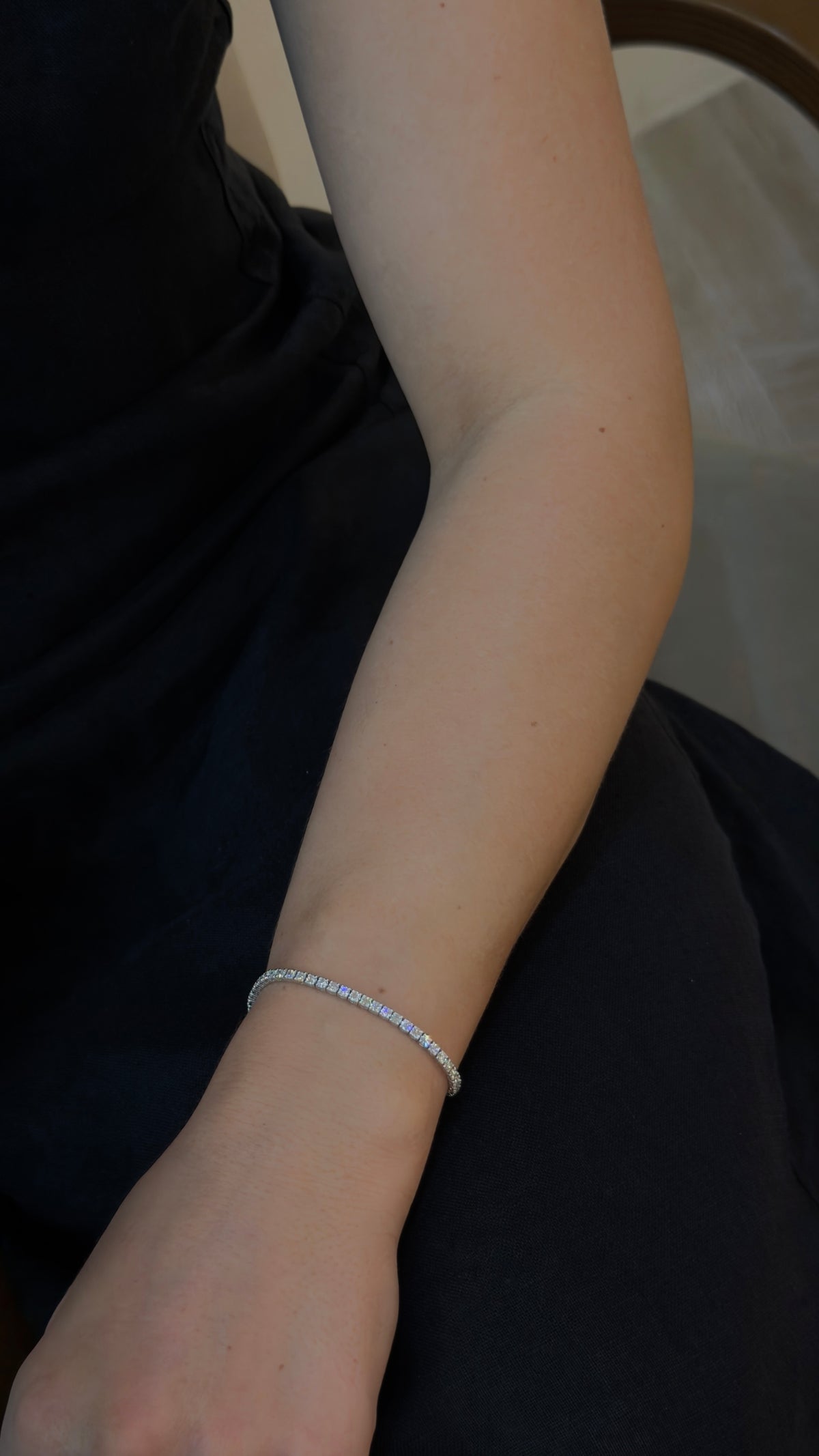 Classic Round Diamond Tennis Bracelet - additional view