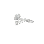 Scattered Mixed-Cut Diamond Open Ring angled view