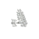 Marquise Diamond Leaf Cluster Ring front view