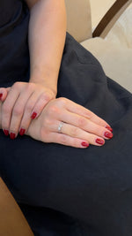 Pear Diamond Two-Stone Open Ring - additional view