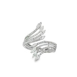 Marquise Diamond Wing Ring front view