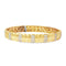 Segmented Diamond Yellow Gold Bangle front view
