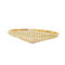 Multi-Row Diamond Yellow Gold Bangle front view