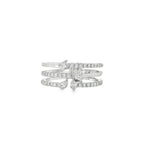 Marquise Diamond Triple-Band Ring front view
