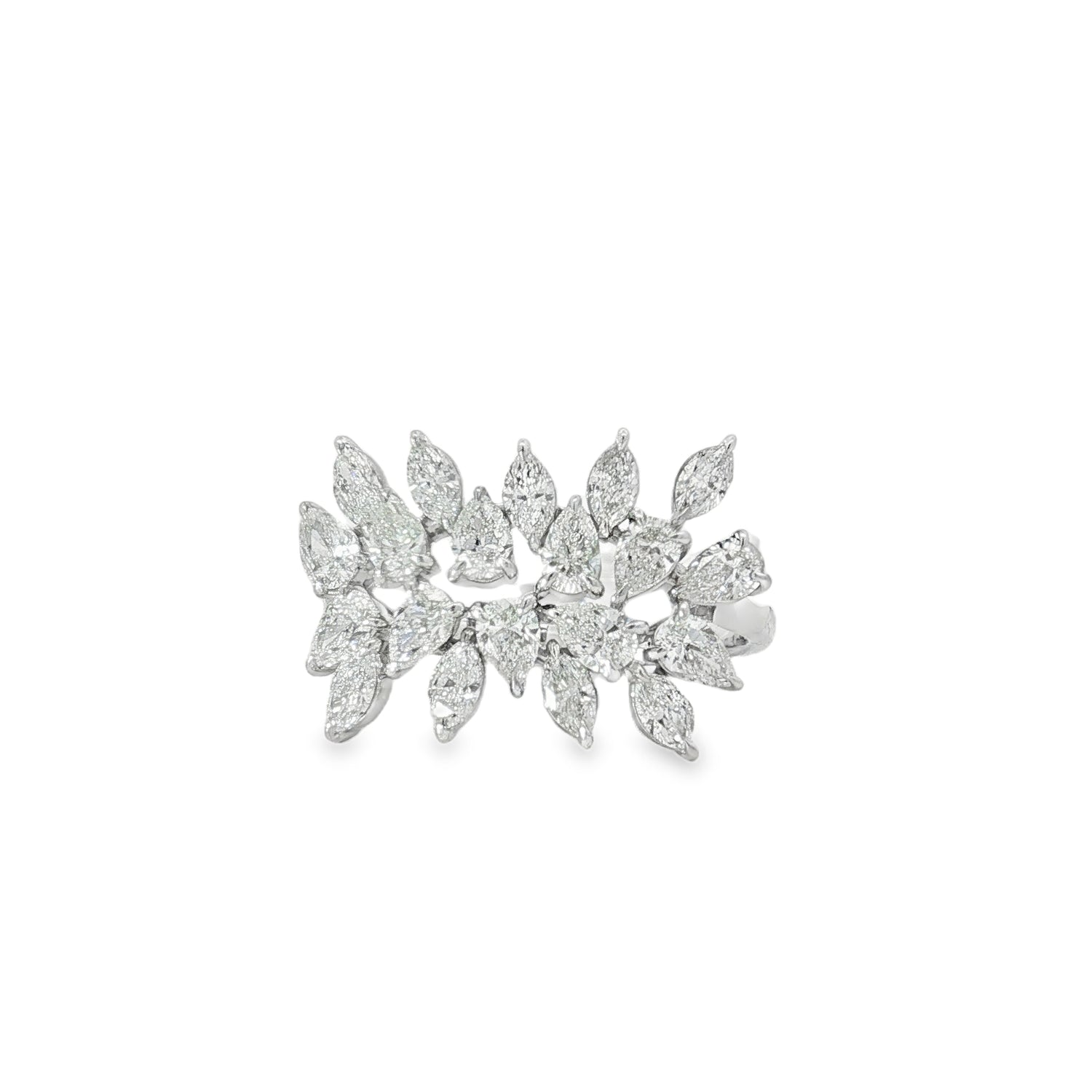 Marquise Diamond Branch Ring front view