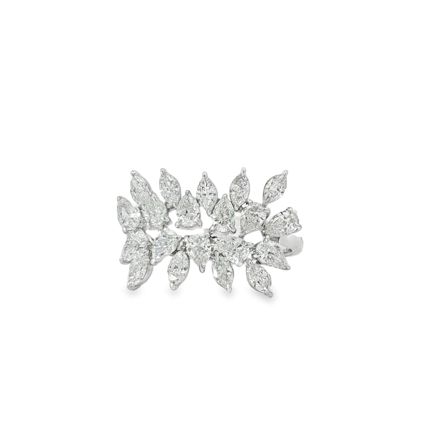 Marquise Diamond Branch Ring front view