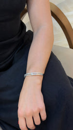 Refined Pear Diamond Double-Row Bangle - additional view
