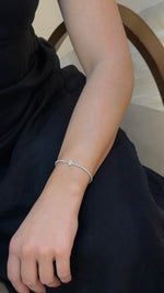 Pear Diamond Station Tennis Bracelet - additional view