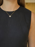 Diamond Butterfly Yellow Gold Pendant - additional view