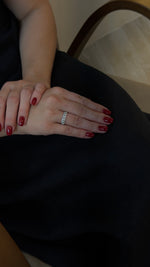 Sleek Diamond Cuban Link Ring - additional view