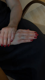 Mixed-Cut Diamond Two-Sided Open Ring - additional view