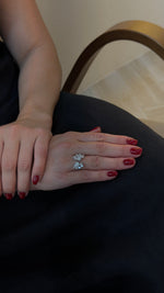 Baguette Diamond Botanical Cluster Ring - additional view