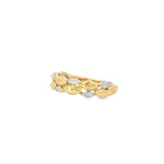 Marquise Diamond Vine Yellow Gold Ring angled view