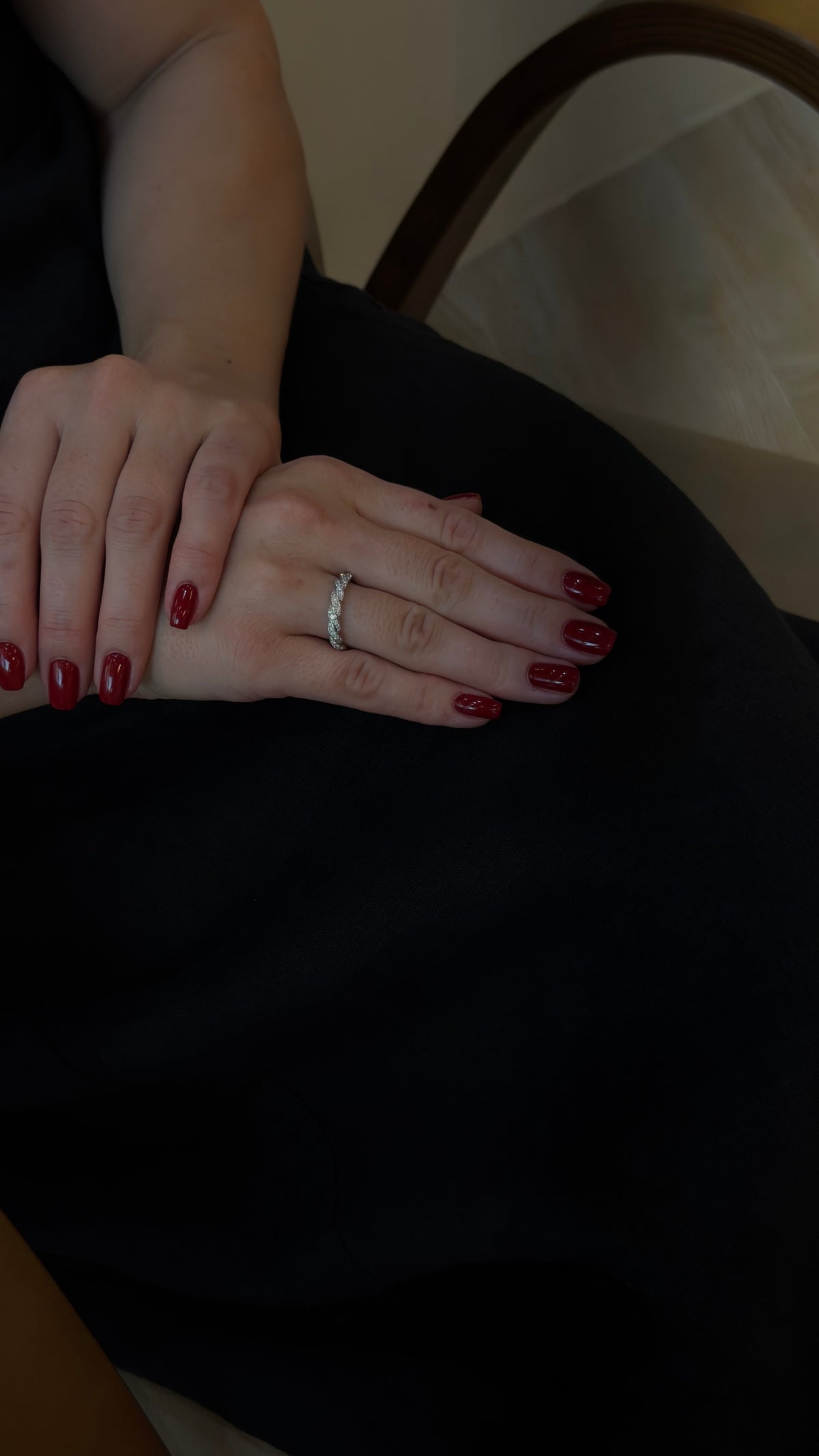 Braided Pavé Diamond Band Ring - additional view