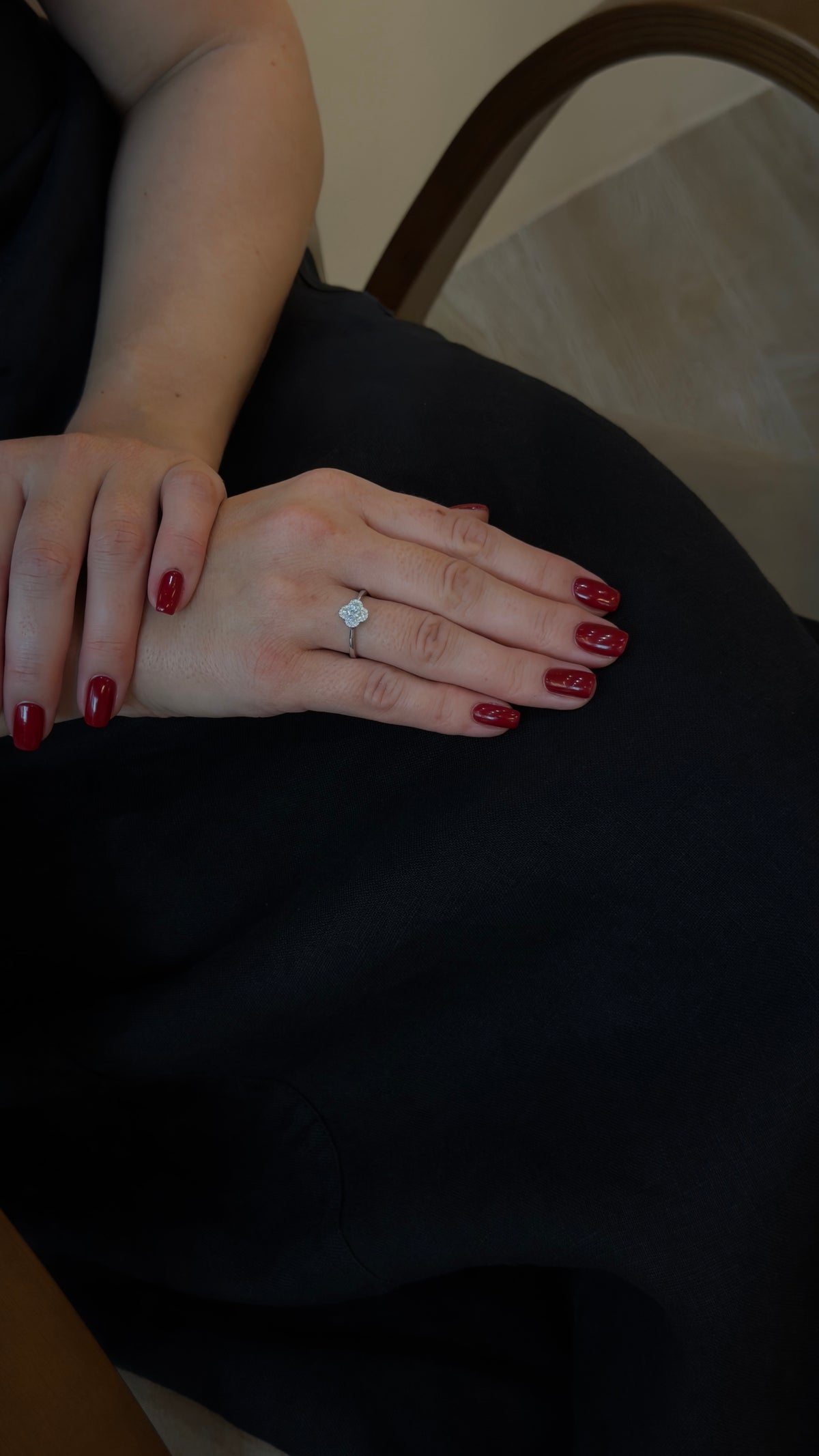 Charming Solitaire Illusion Diamond Ring - additional view