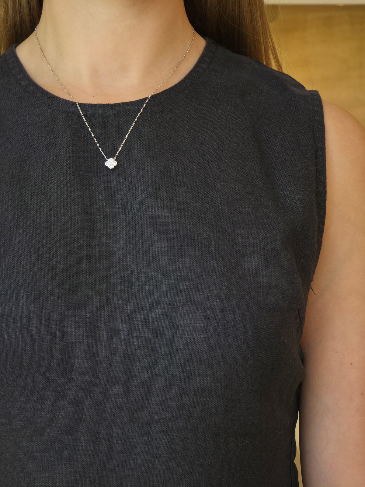 Shiny Diamond Solitaires Pendant - additional view