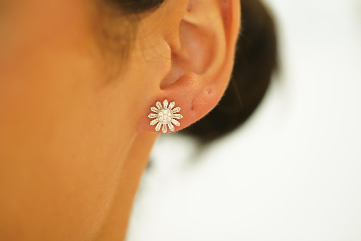 Dazzling Sunny Diamond Earrings - additional view