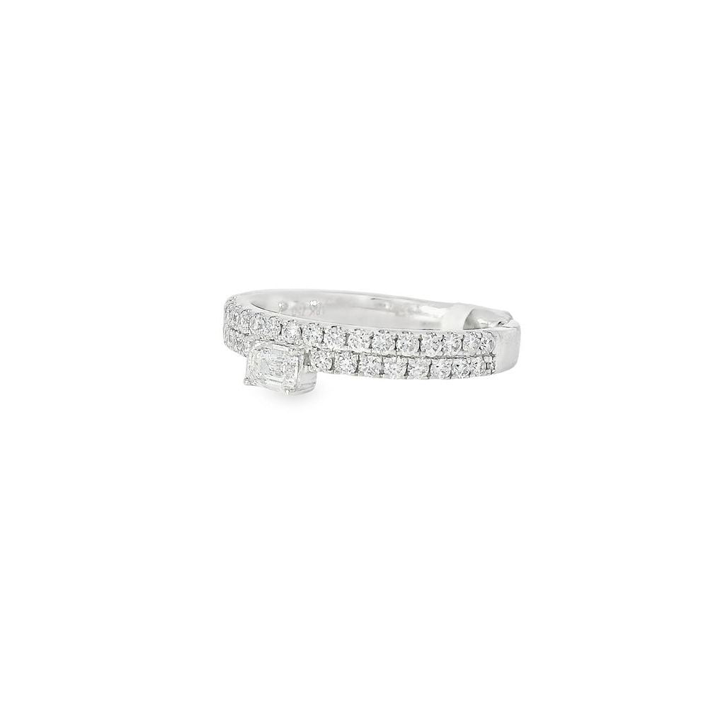 Dazzling Two Line Baguette Diamond Ring